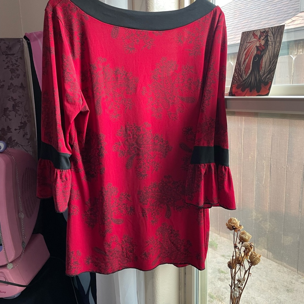 Vintage Y2K studio 1940 squared neck boho blouse - Picture 8 of 17